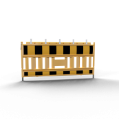 Schake EURO2 | panel fence | YELLOW | barrier type NOX yellow / black | film RA1/A | with lamp adapter